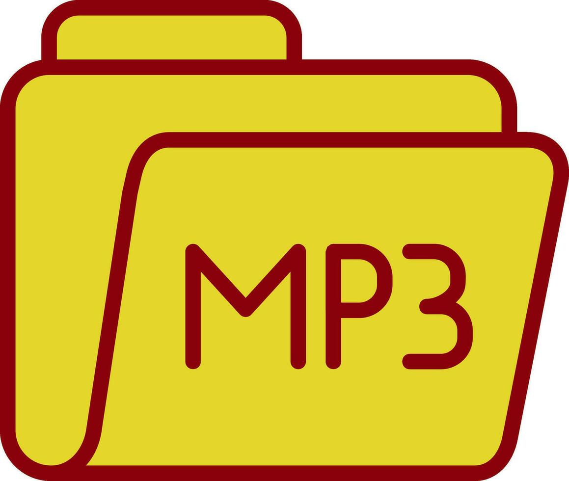 diseño de icono de vector de mp3