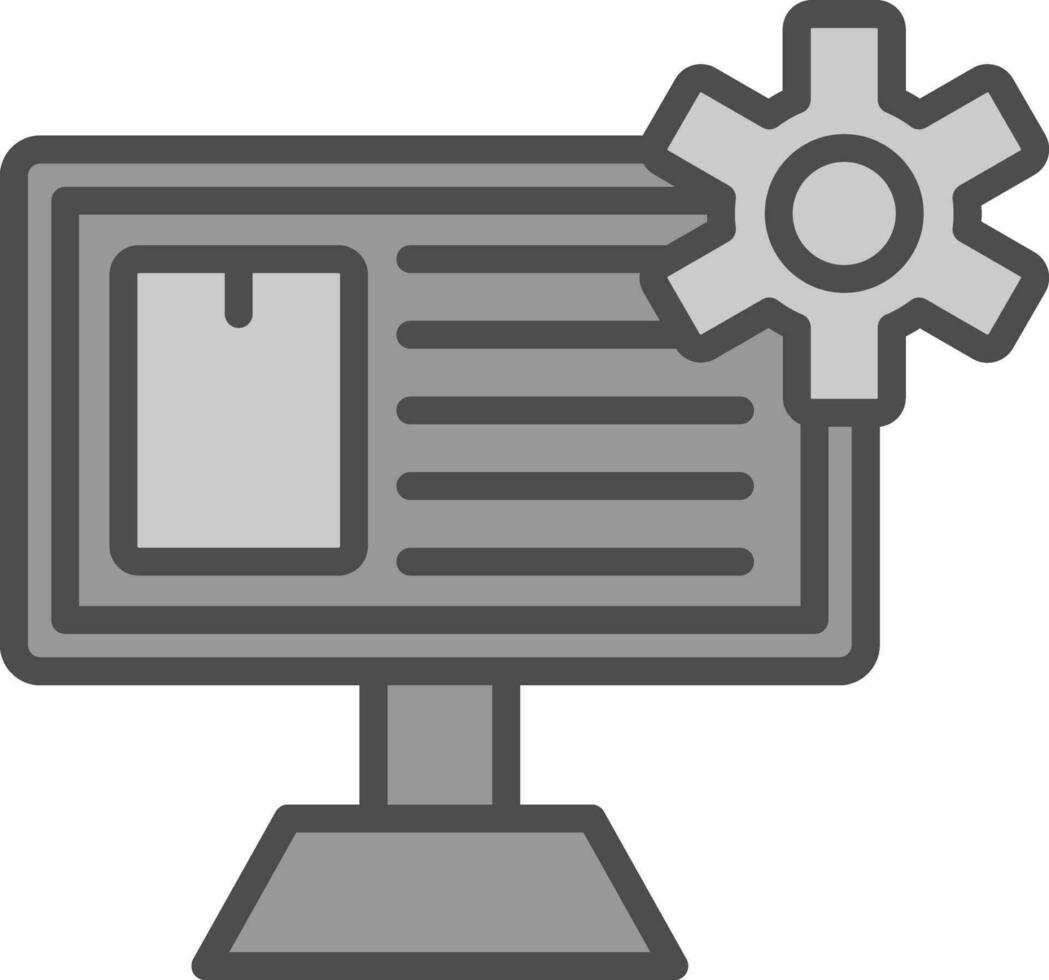 Content Management System Vector Icon Design