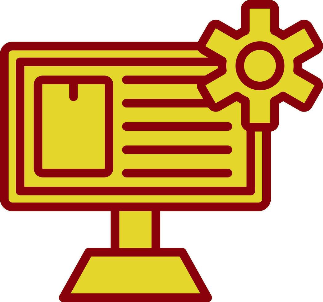 Content Management System Vector Icon Design