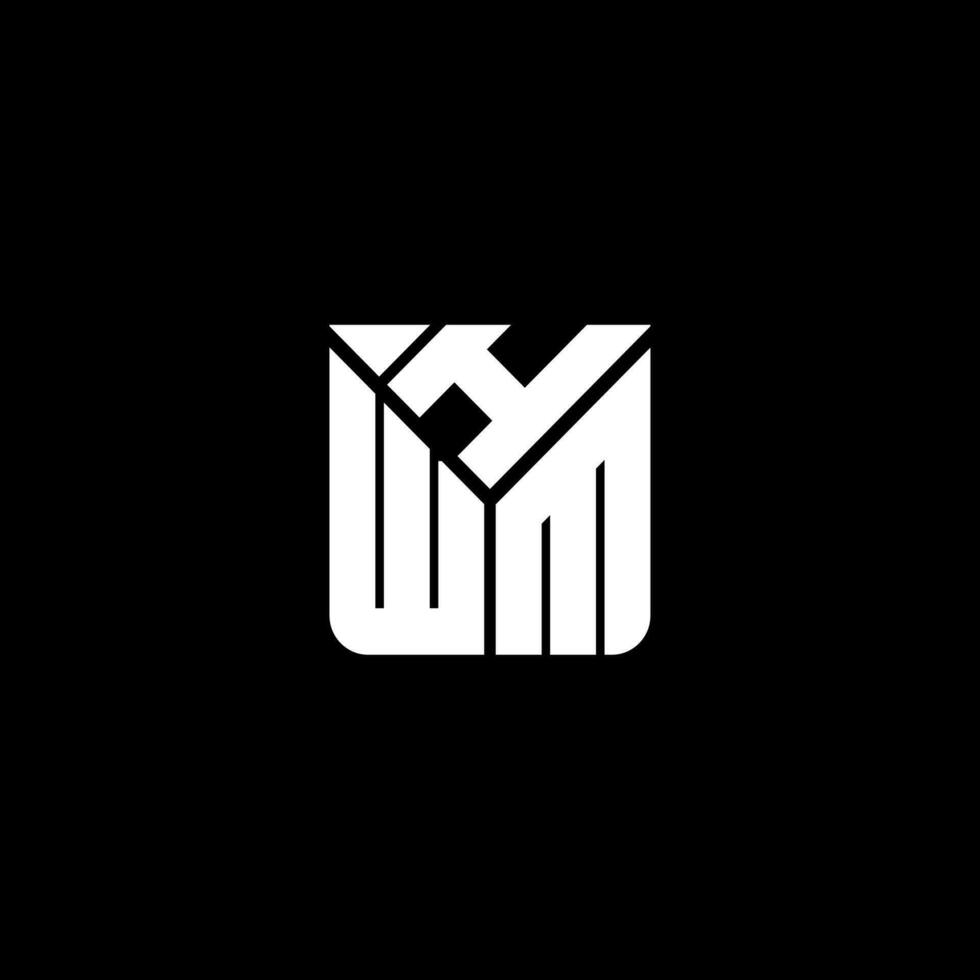 HWM letter logo vector design, HWM simple and modern logo. HWM luxurious alphabet design