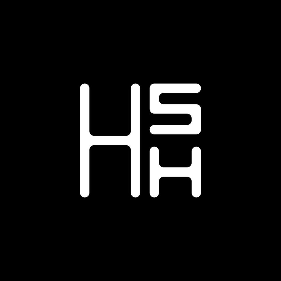 Hsh letra logo vector diseño, Hsh sencillo y moderno logo. Hsh lujoso alfabeto diseño