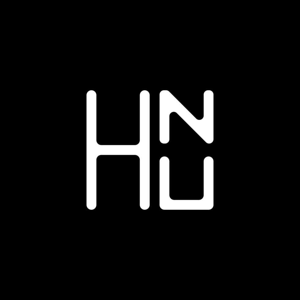 HNU letter logo vector design, HNU simple and modern logo. HNU luxurious alphabet design