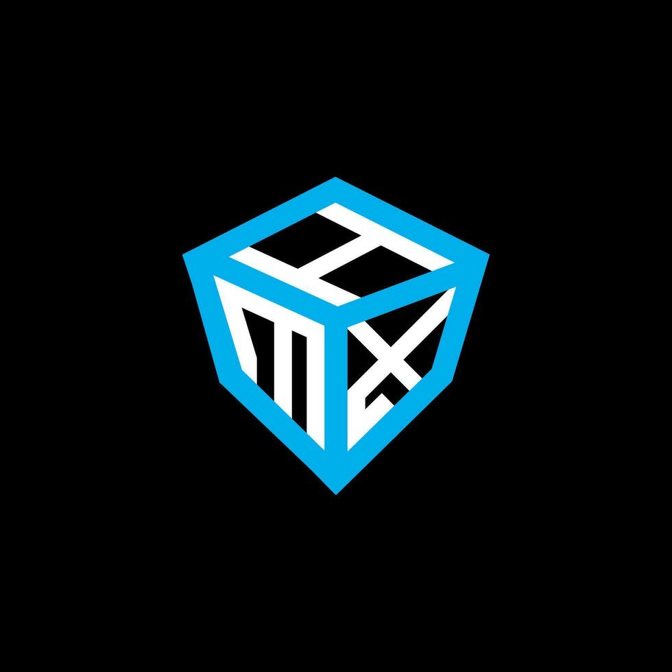 HMX letter logo vector design, HMX simple and modern logo. HMX luxurious alphabet design