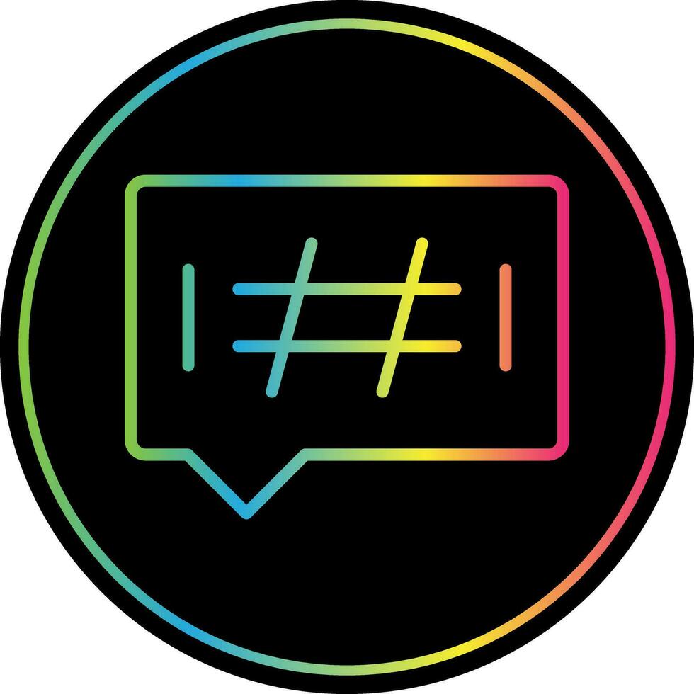 Hashtags Vector Icon Design
