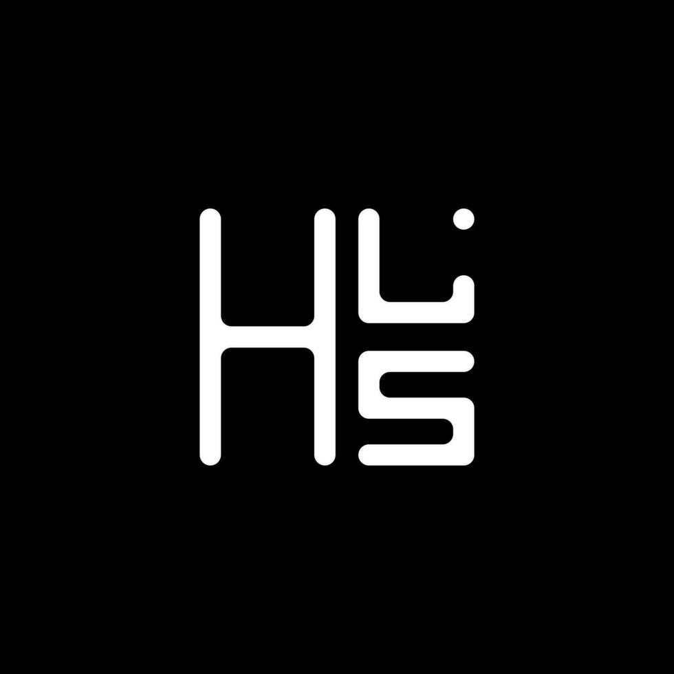 HLS letter logo vector design, HLS simple and modern logo. HLS luxurious alphabet design