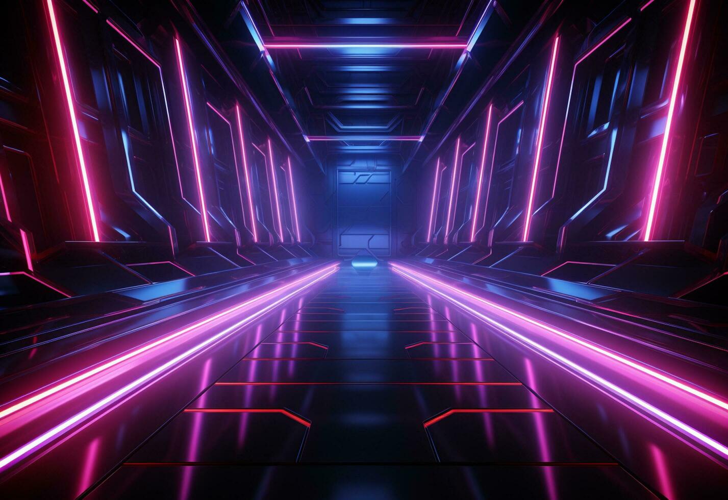 Ai Generative Neon illuminated futuristic backdrop realistic image, ultra hd, high design very detailed photo