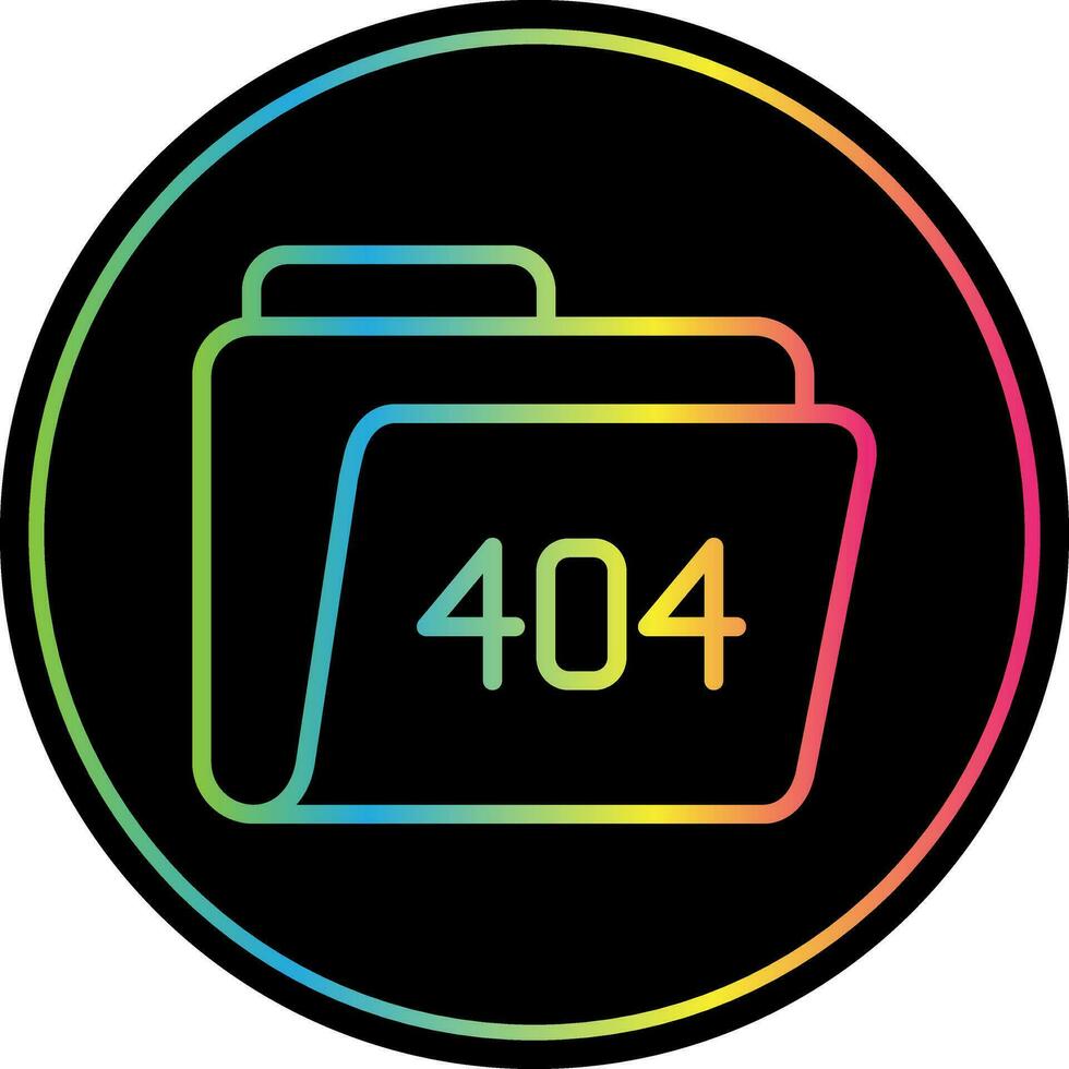 404 Error Vector Icon Design