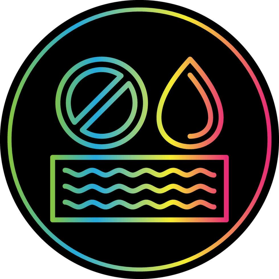 No Water Vector Icon Design