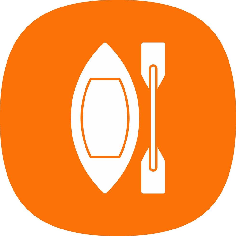Canoe Vector Icon Design