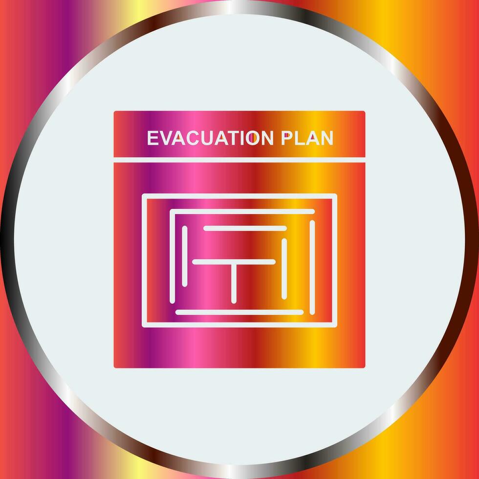 Evacuation Plan Vector Icon