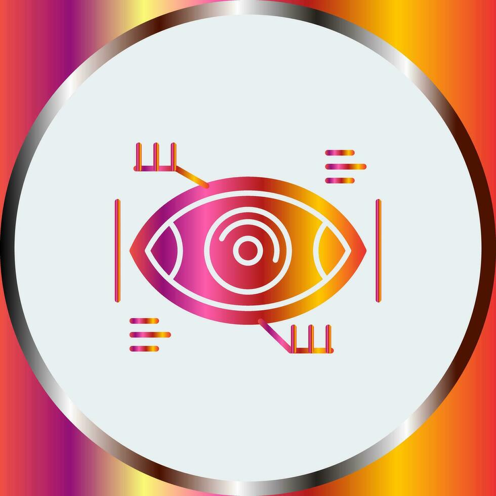 Eye Recongnition Vector Icon