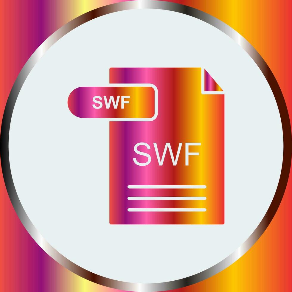 icono de vector de swf