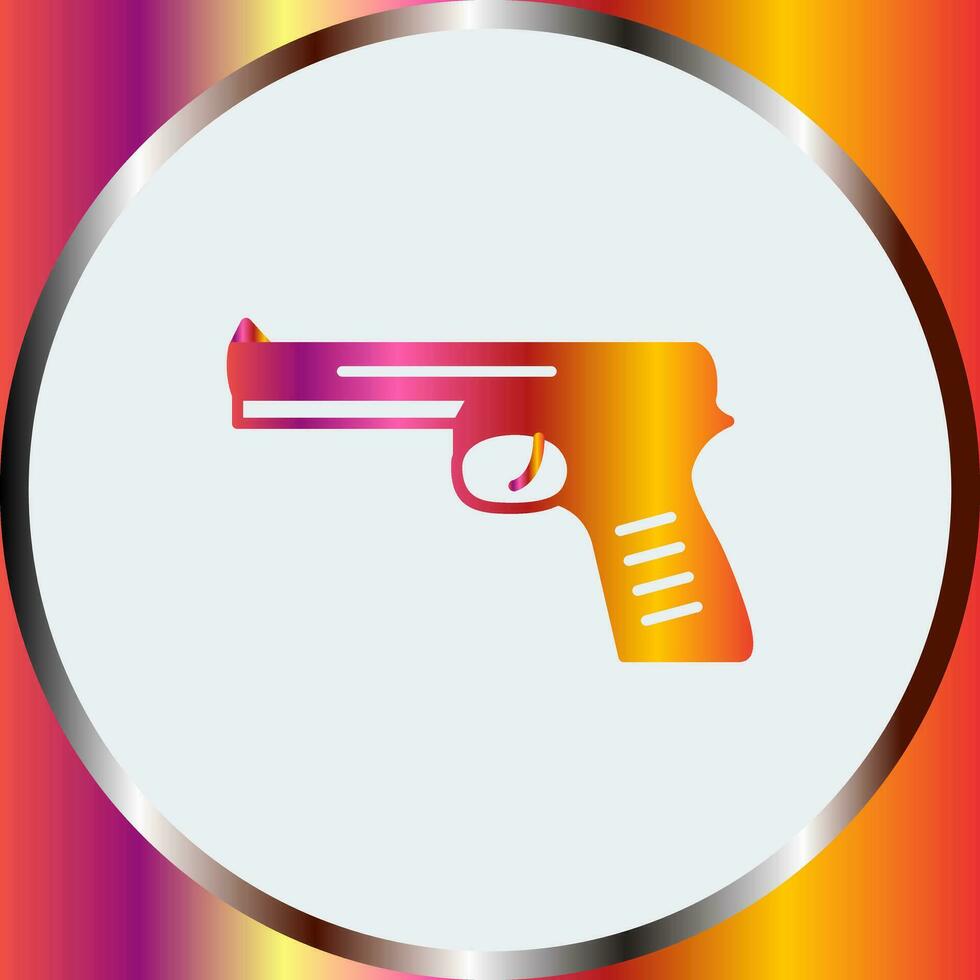 icono de vector de pistola única