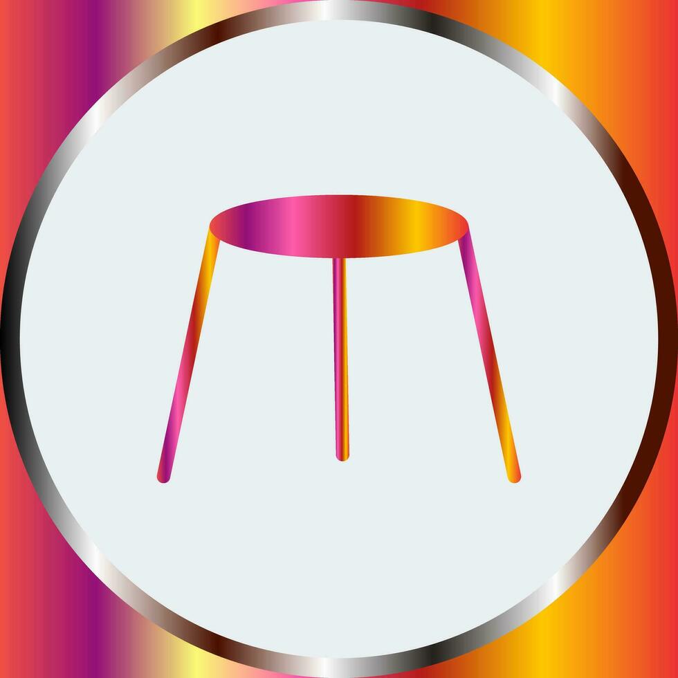 Unique Stool Vector Icon