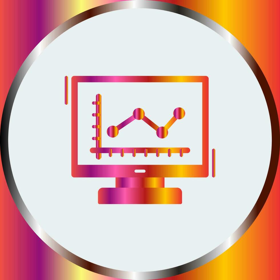 Line Chart Vector Icon