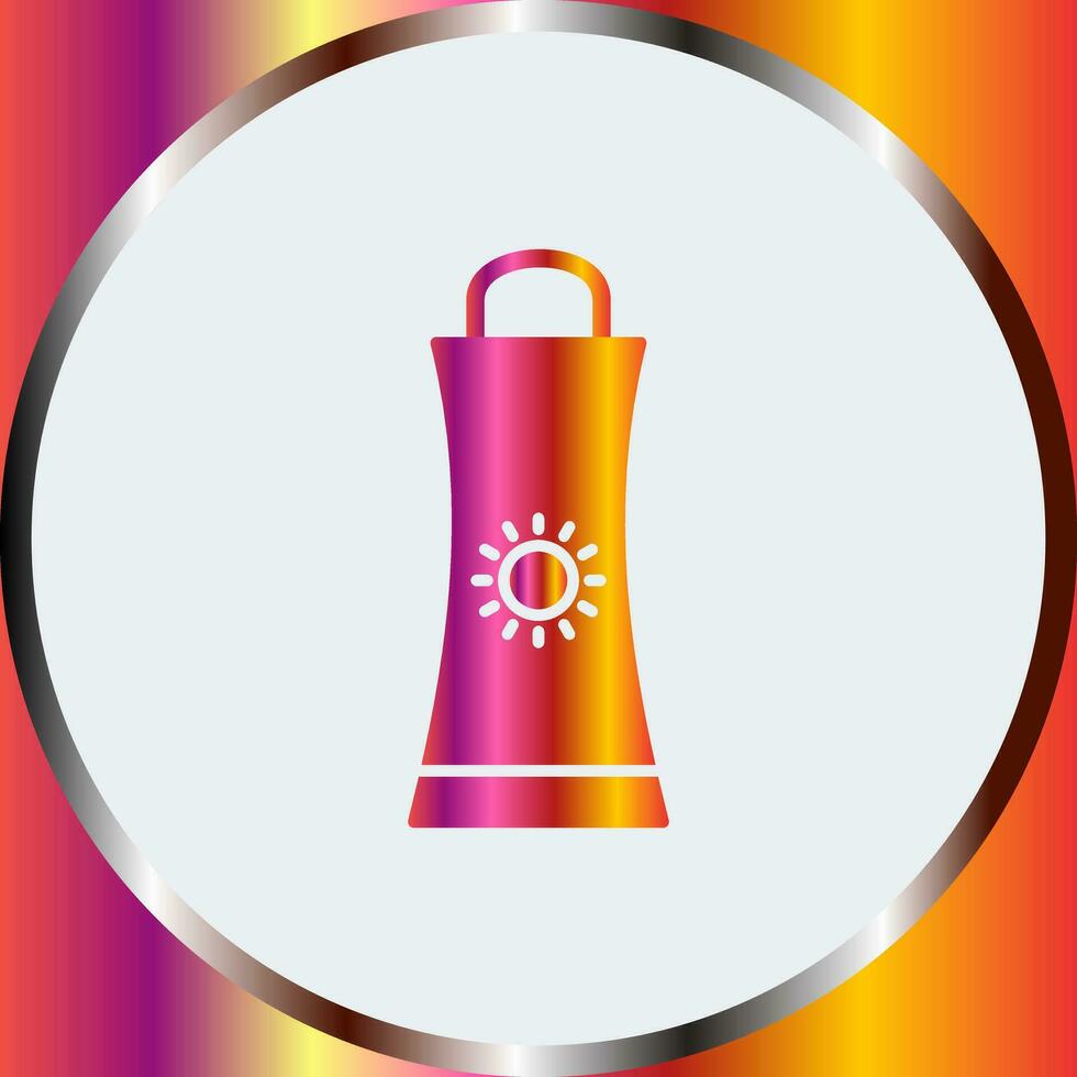 Sunblock Cream Vector Icon