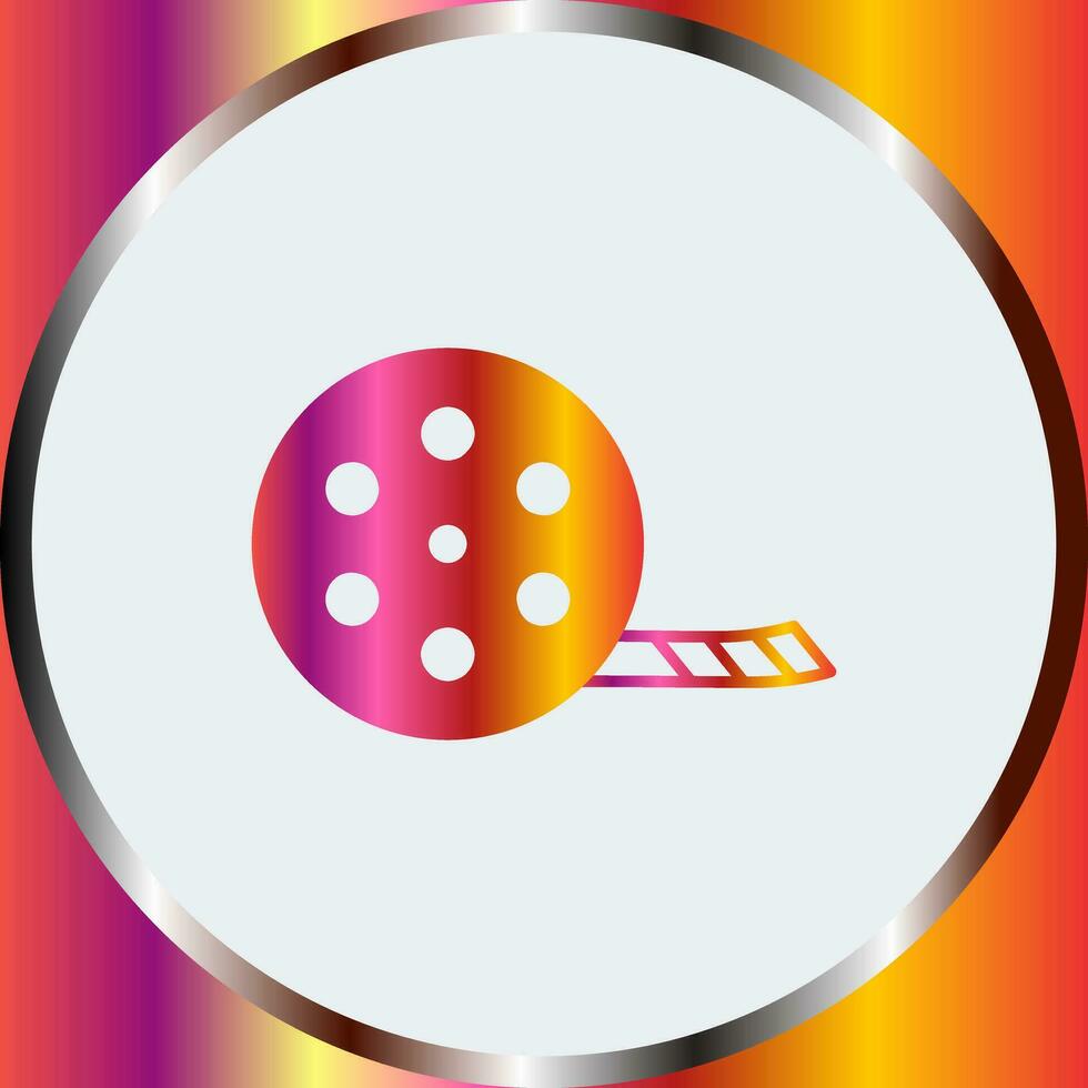 Unique Film Reel Vector Icon