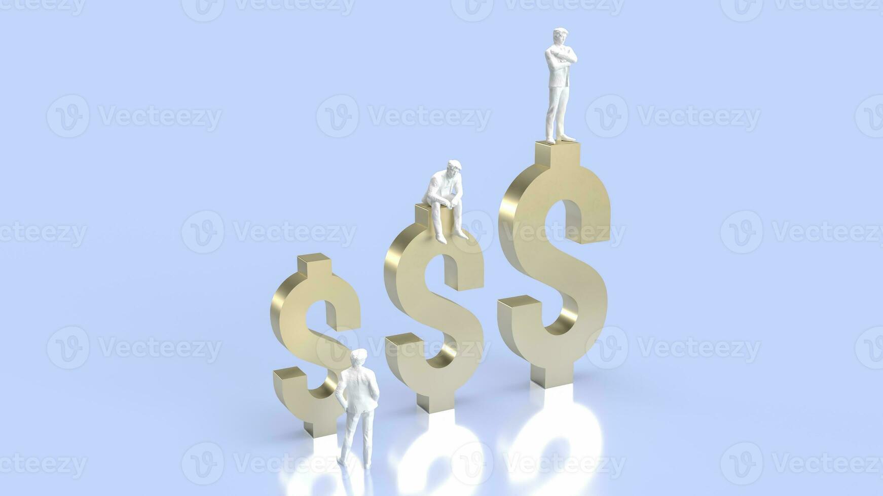 The dollar symbol for Usa business 3d rendering photo