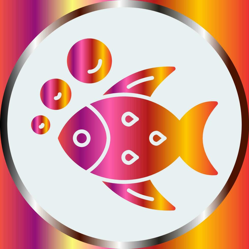 icono de vector de pescado