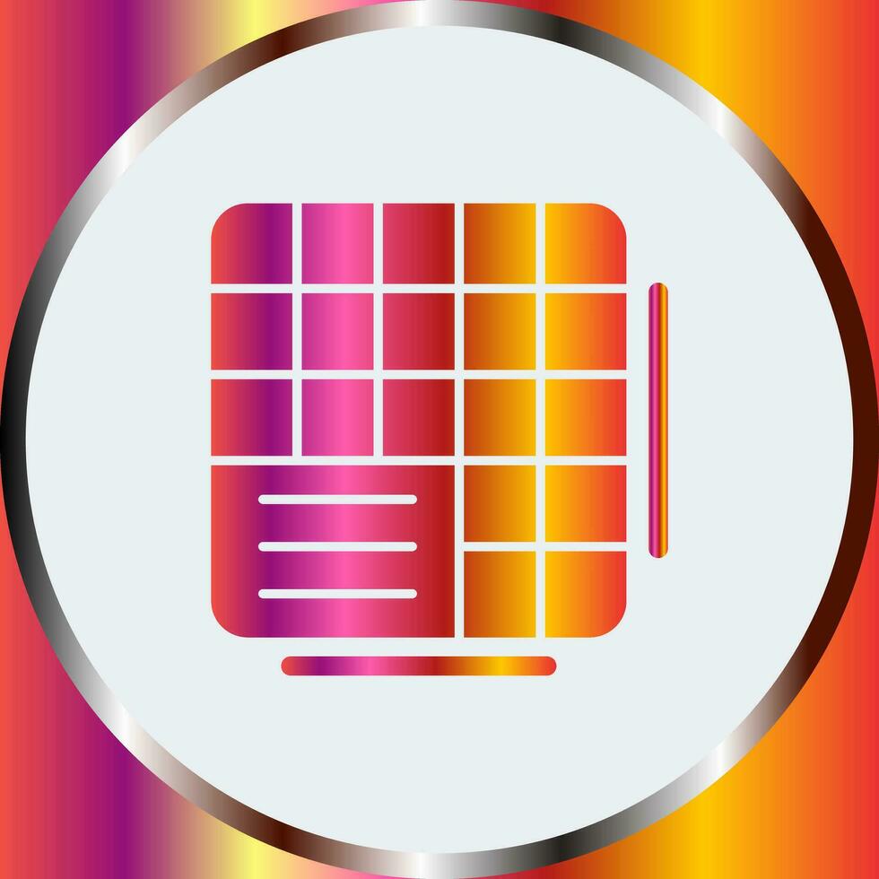 Table Data Vector Icon