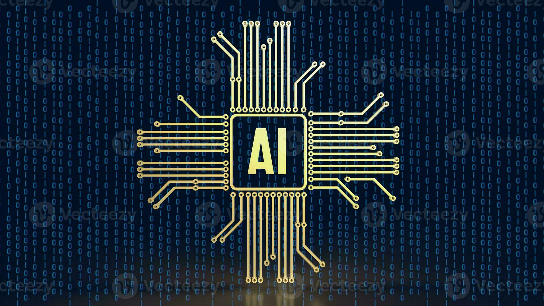 The ai or Artificial Intelligence image for technology  concept 3d rendering photo