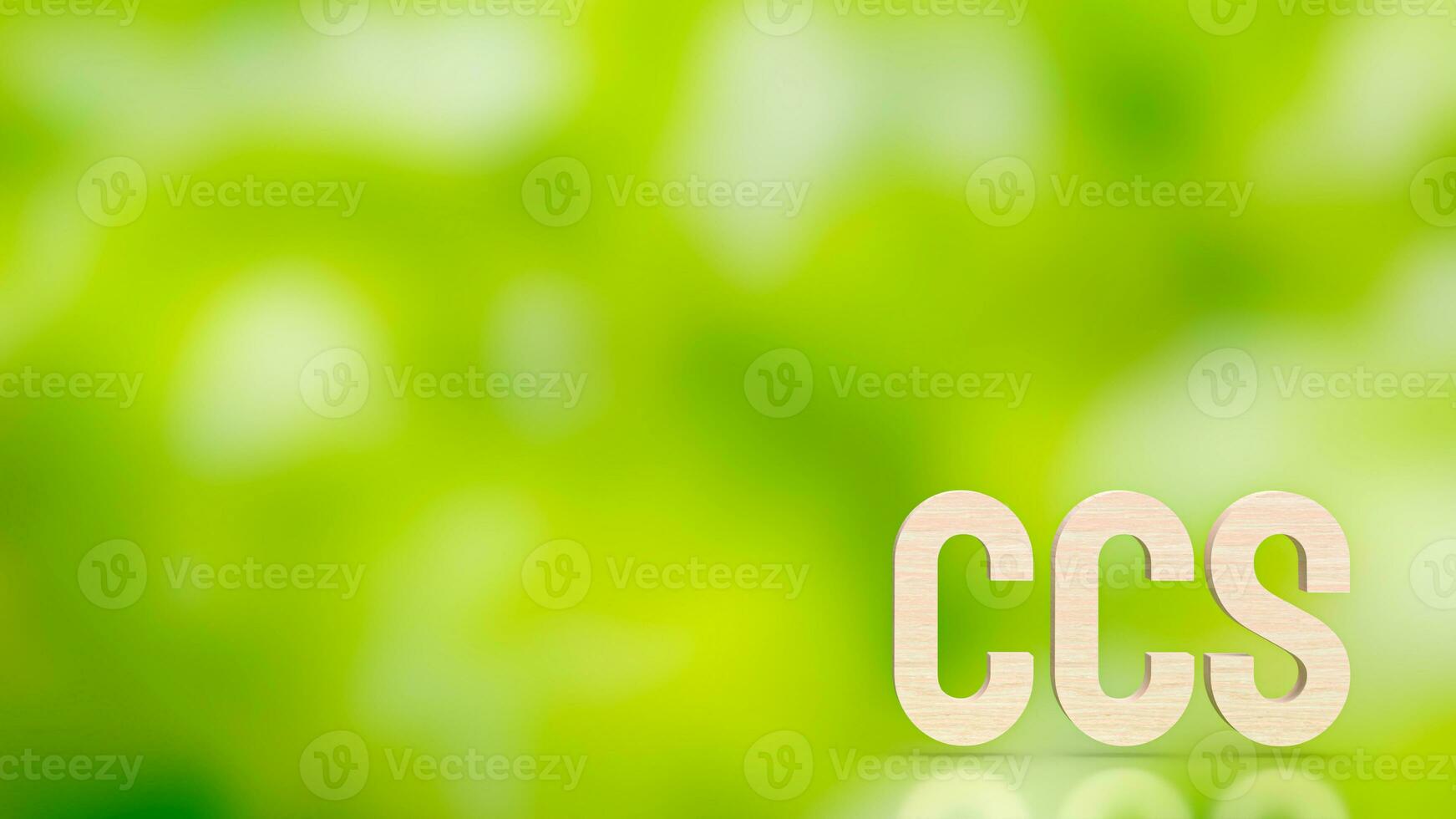 The ccs mean Carbon Capture and Storage for technology or eco concept 3d rendering photo