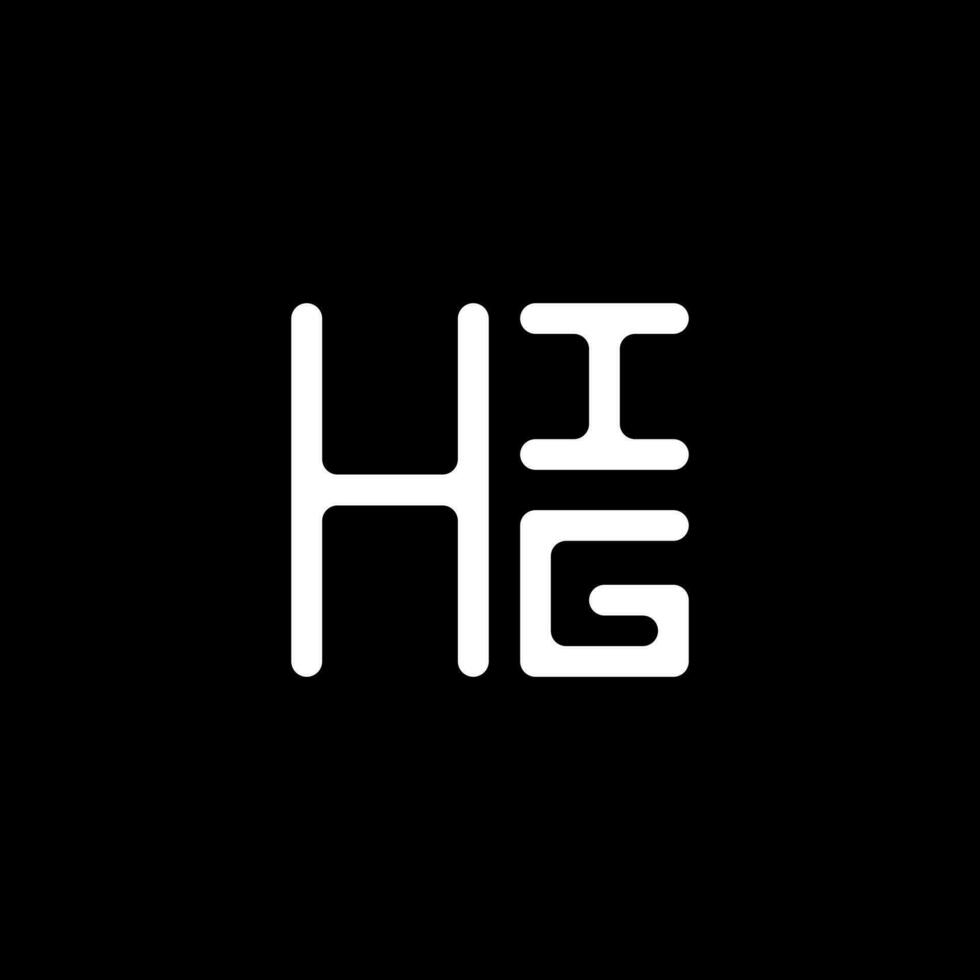 hig letra logo vector diseño, hig sencillo y moderno logo. hig lujoso alfabeto diseño