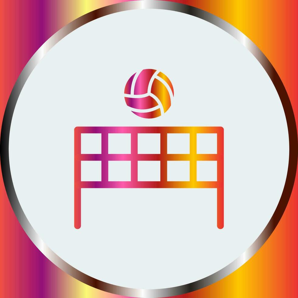 Beach Volleyball Vector Icon