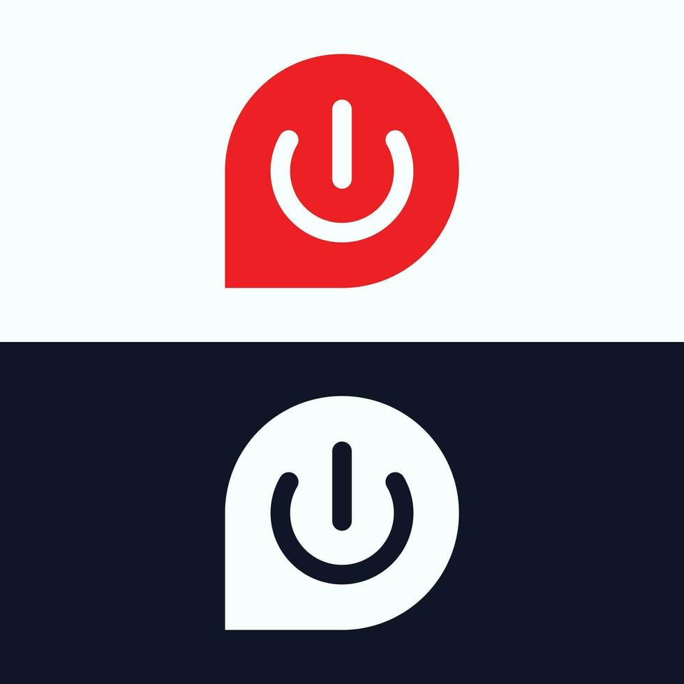 sencillo comunicación detener concepto vector icono logo.