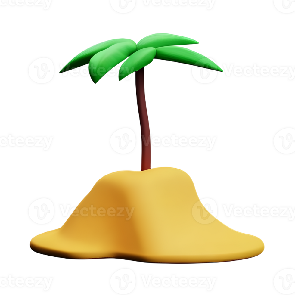 banana tree 3d rendering icon illustration png