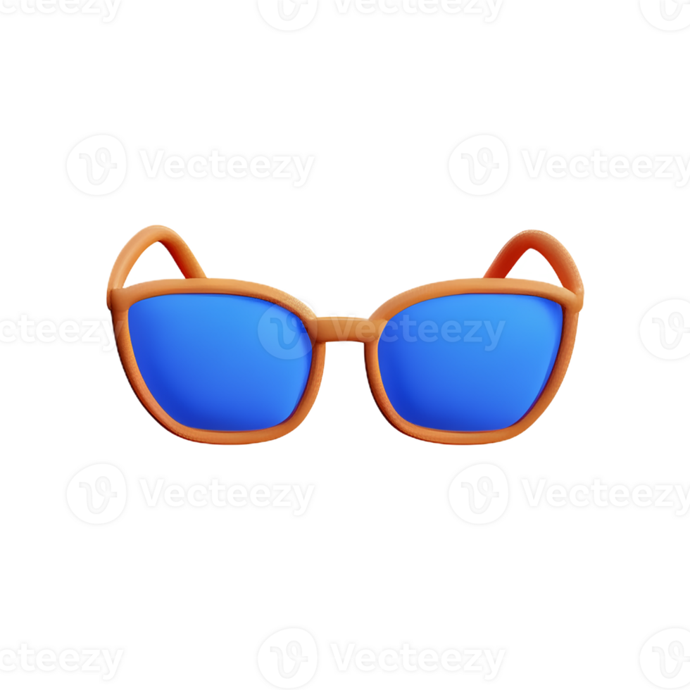 sun glasses 3d rendering icon illustration png