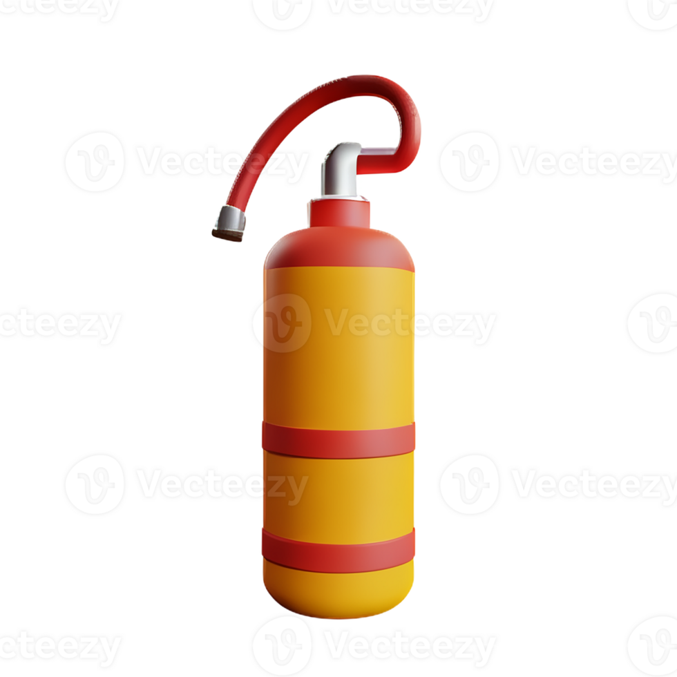 fire extinguisher 3d rendering icon illustration png