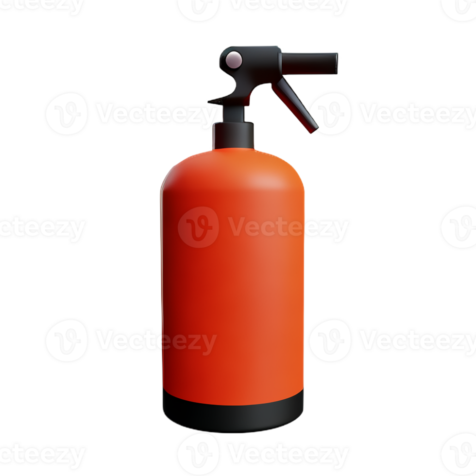 fire extinguisher 3d rendering icon illustration png