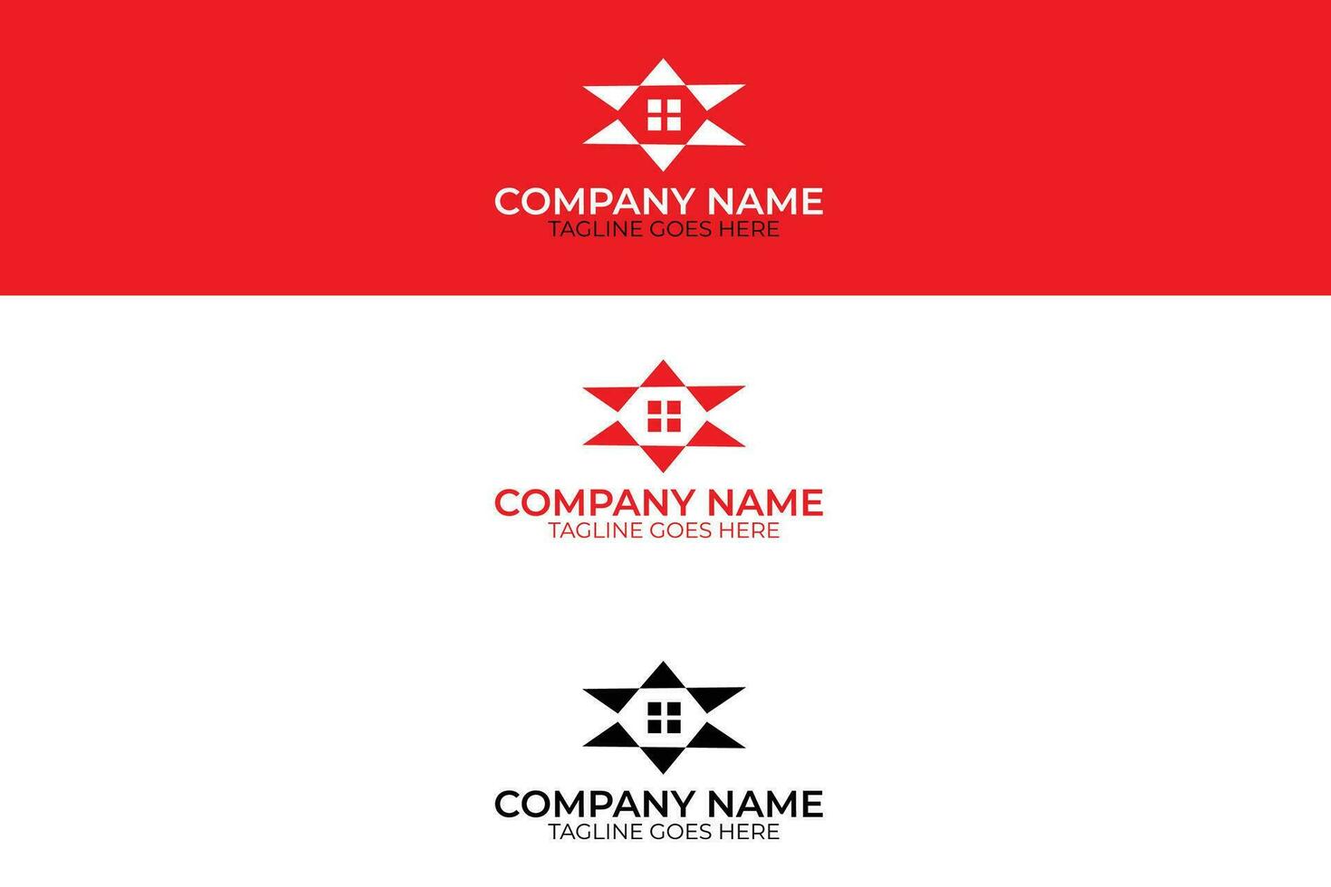 star real estate logo vector