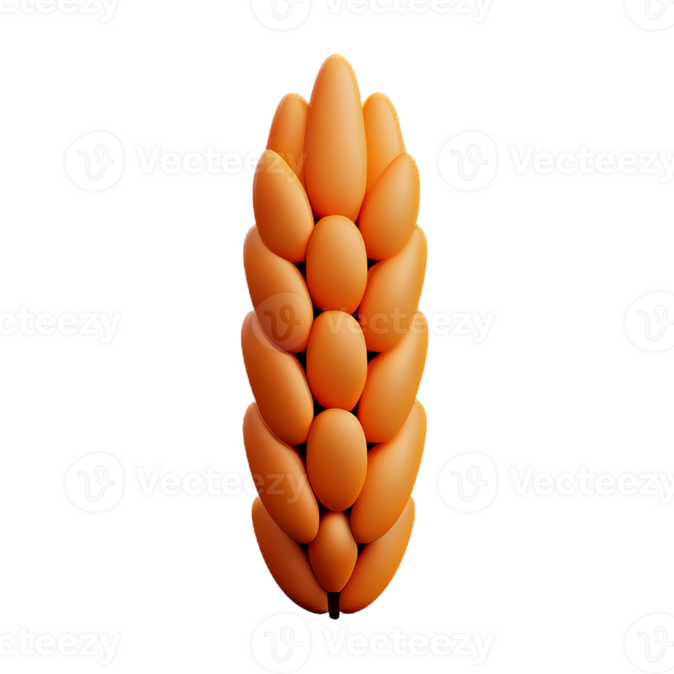 grain 3d rendering icon illustration png