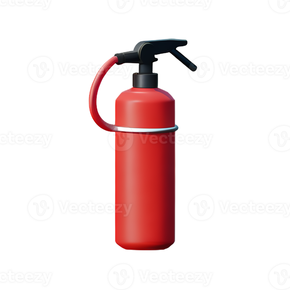 fire extinguisher 3d rendering icon illustration png