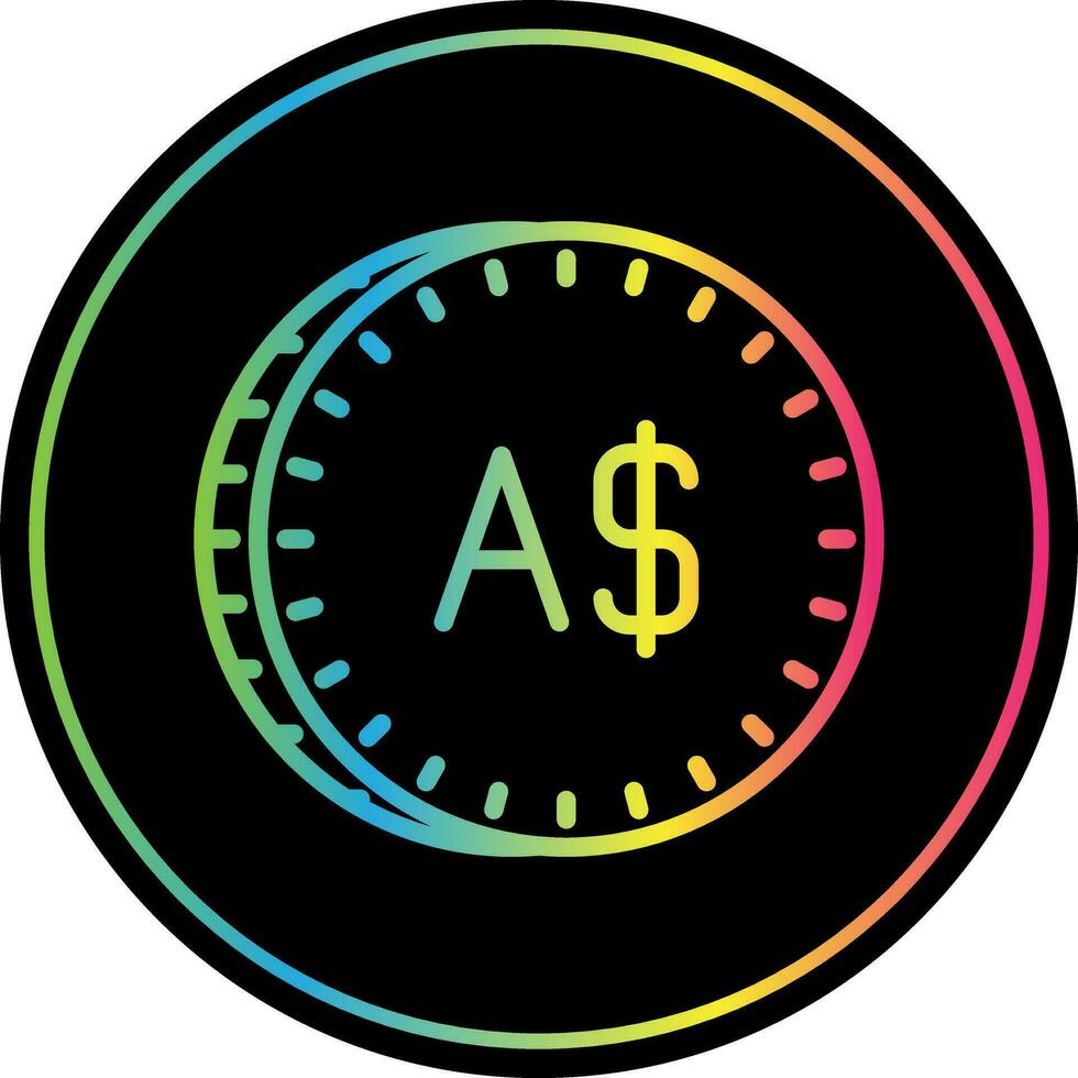 Australian Dollar Vector Icon Design