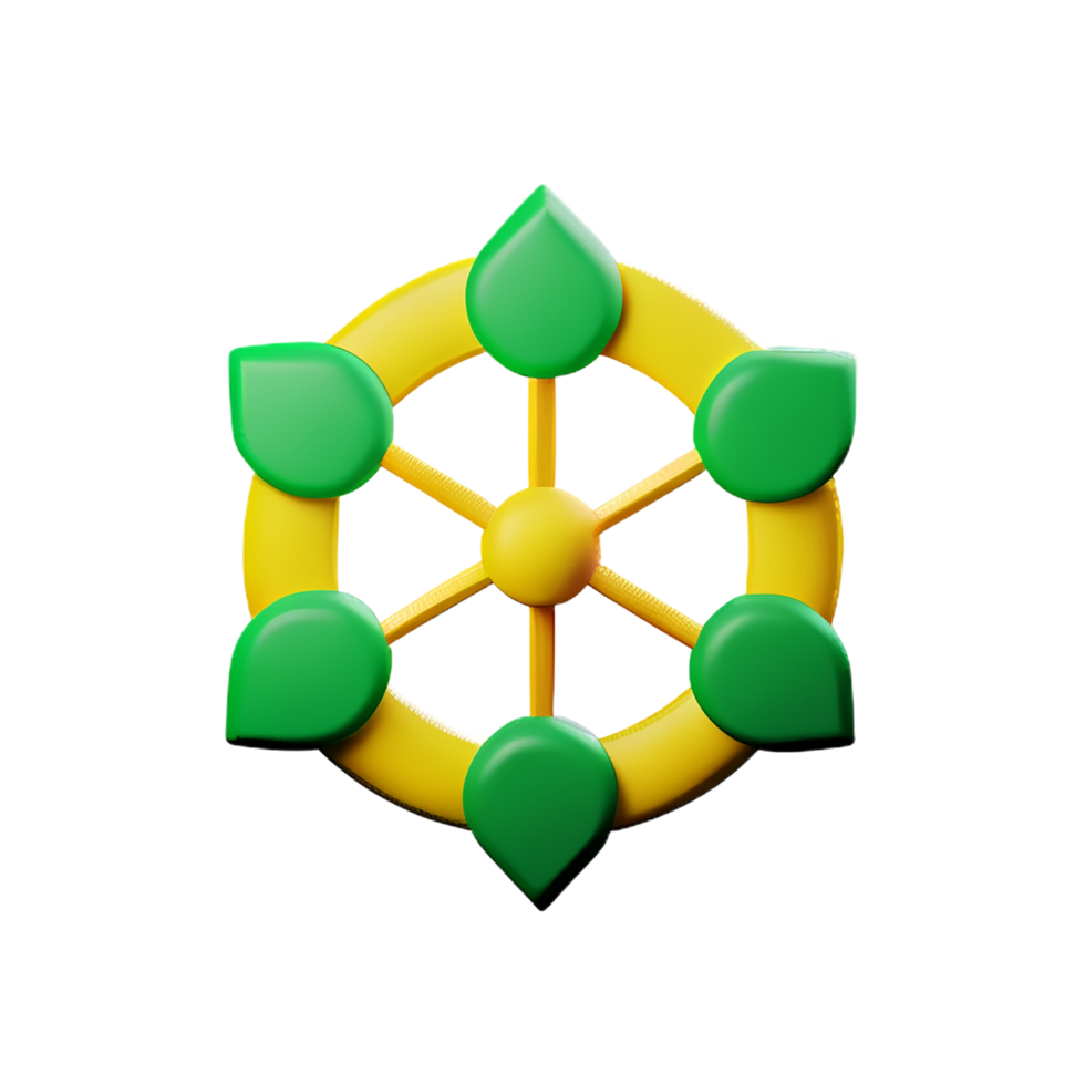 sustainability 3d rendering icon illustration png