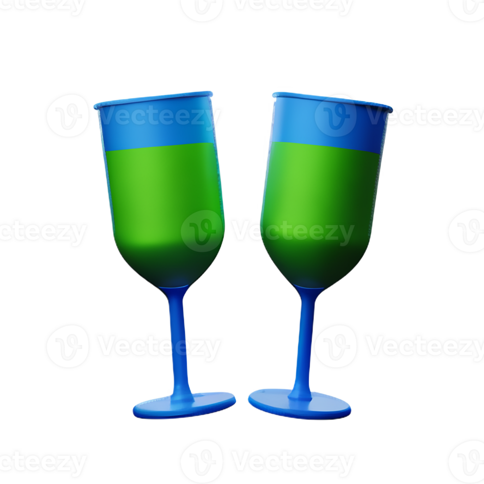 cheers 3d rendering icon illustration png