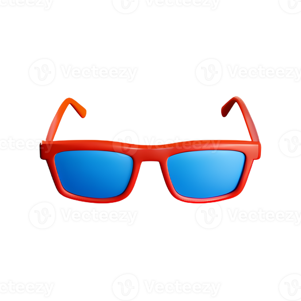 sun glasses 3d rendering icon illustration png