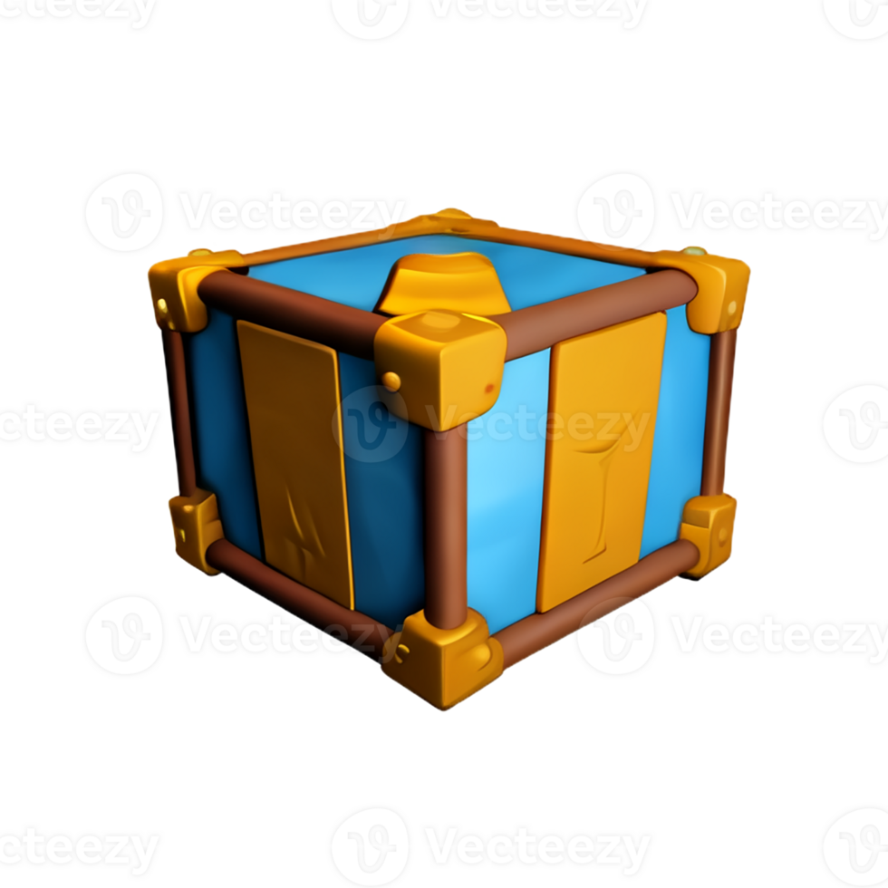 treasure 3d rendering icon illustration png