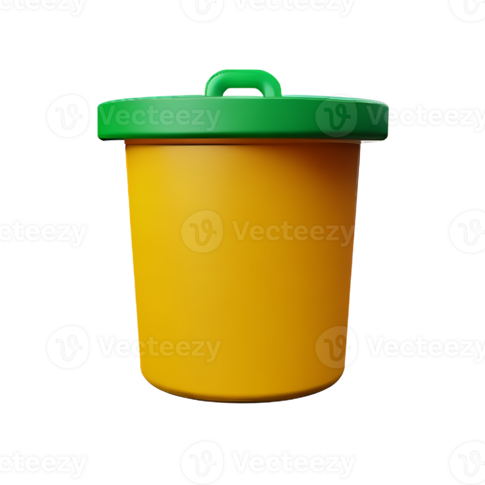 garbage 3d rendering icon illustration png