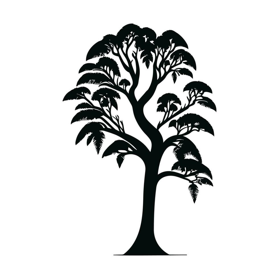 Free vector silhouette tree