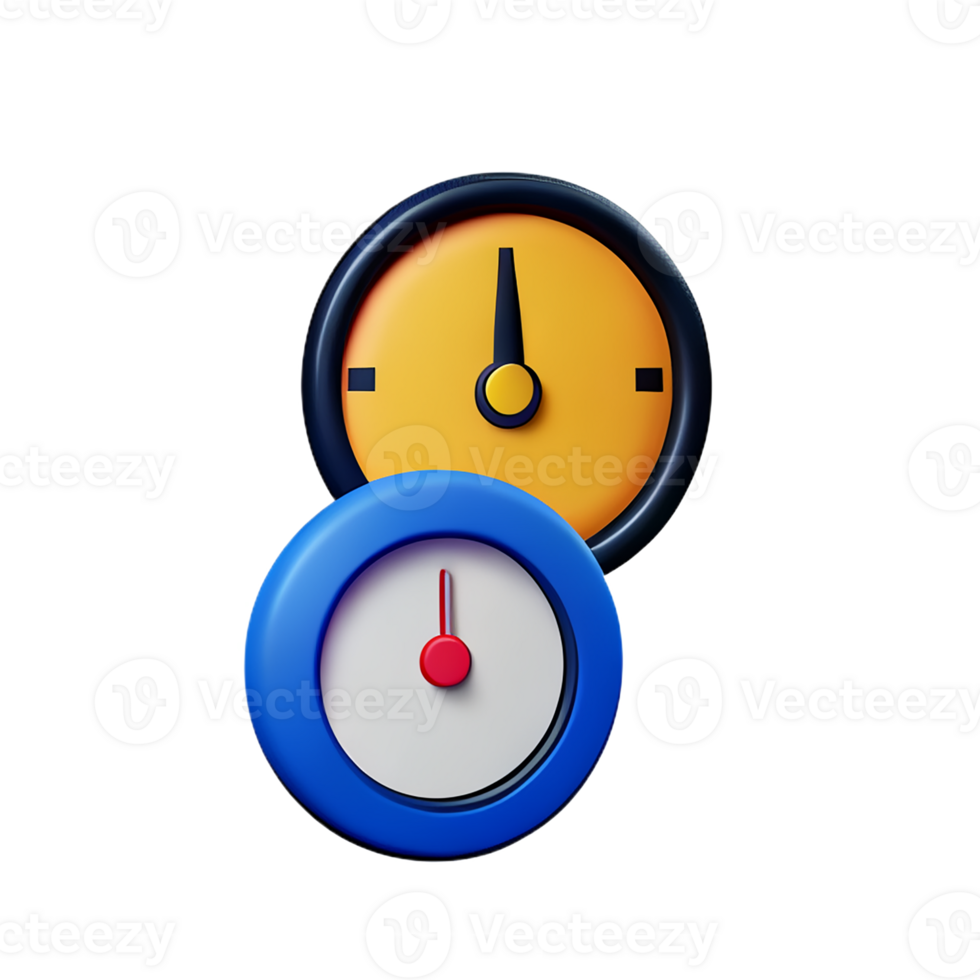 snelheidsmeter 3d renderen icoon illustratie png