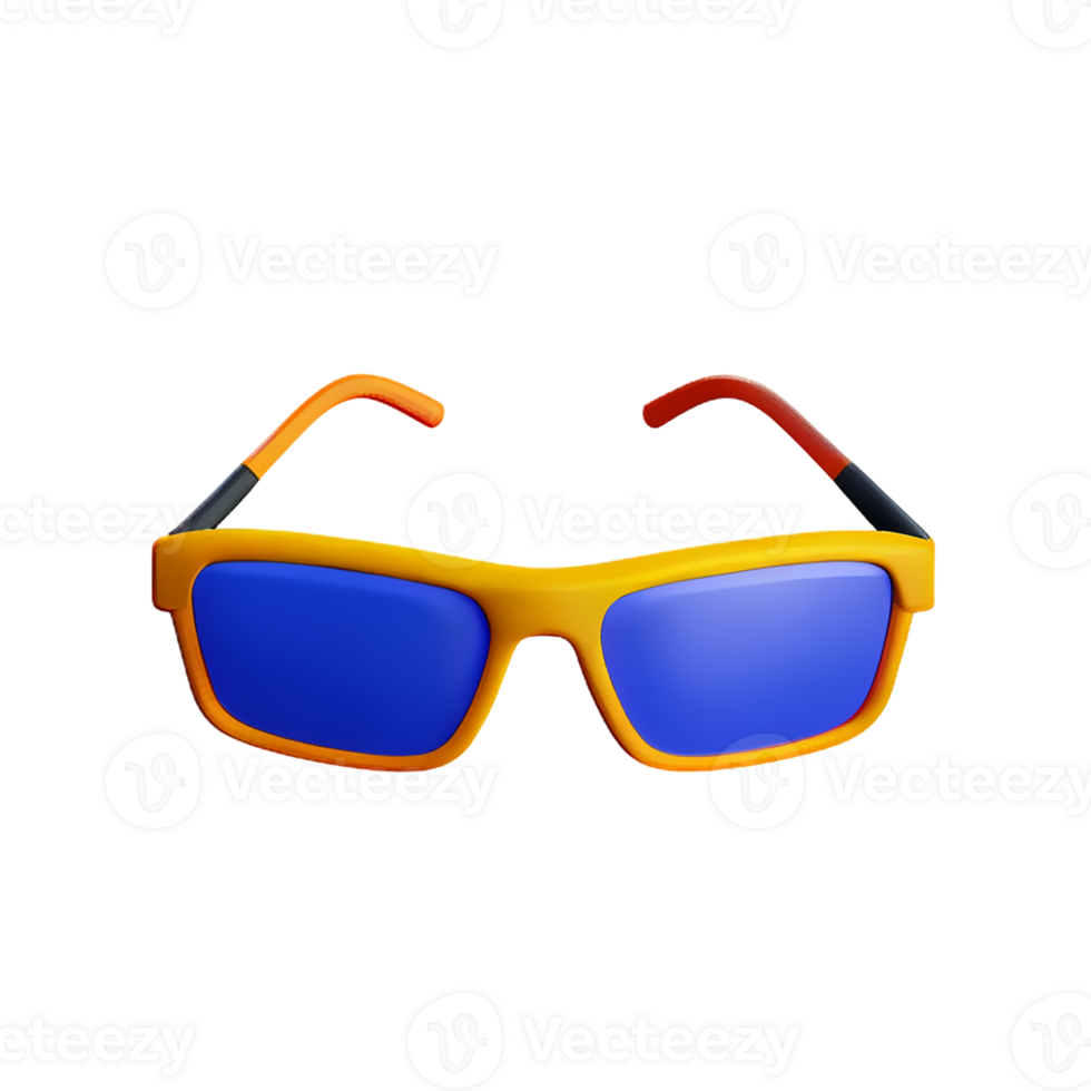 sun glasses 3d rendering icon illustration png