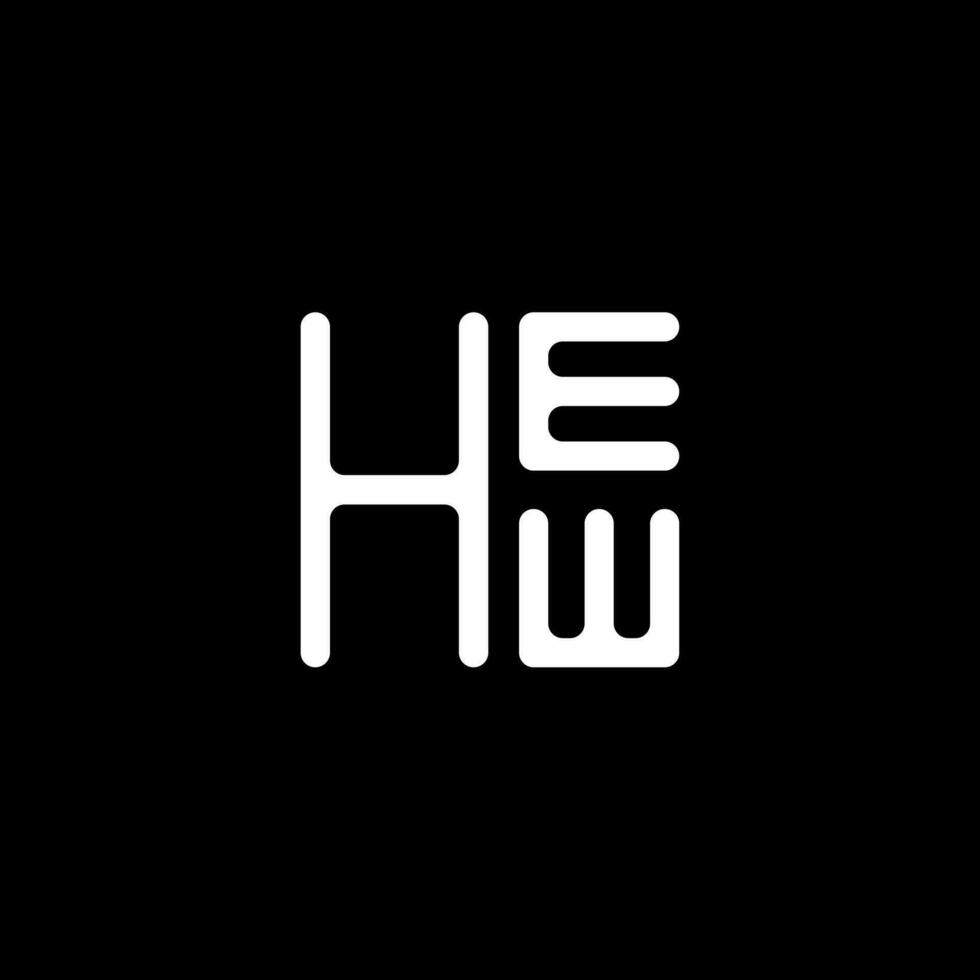 HEW letter logo vector design, HEW simple and modern logo. HEW luxurious alphabet design