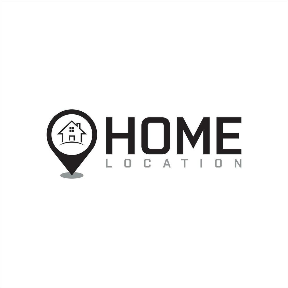 Home, House Location Logo Illustrator Vector  For Rent, Housing.