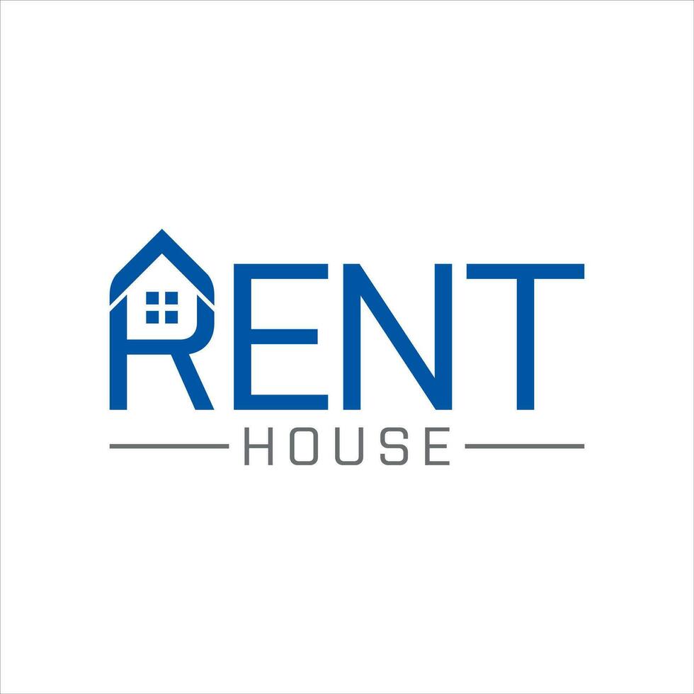 House Logo Vector For Rent, Mortgage.