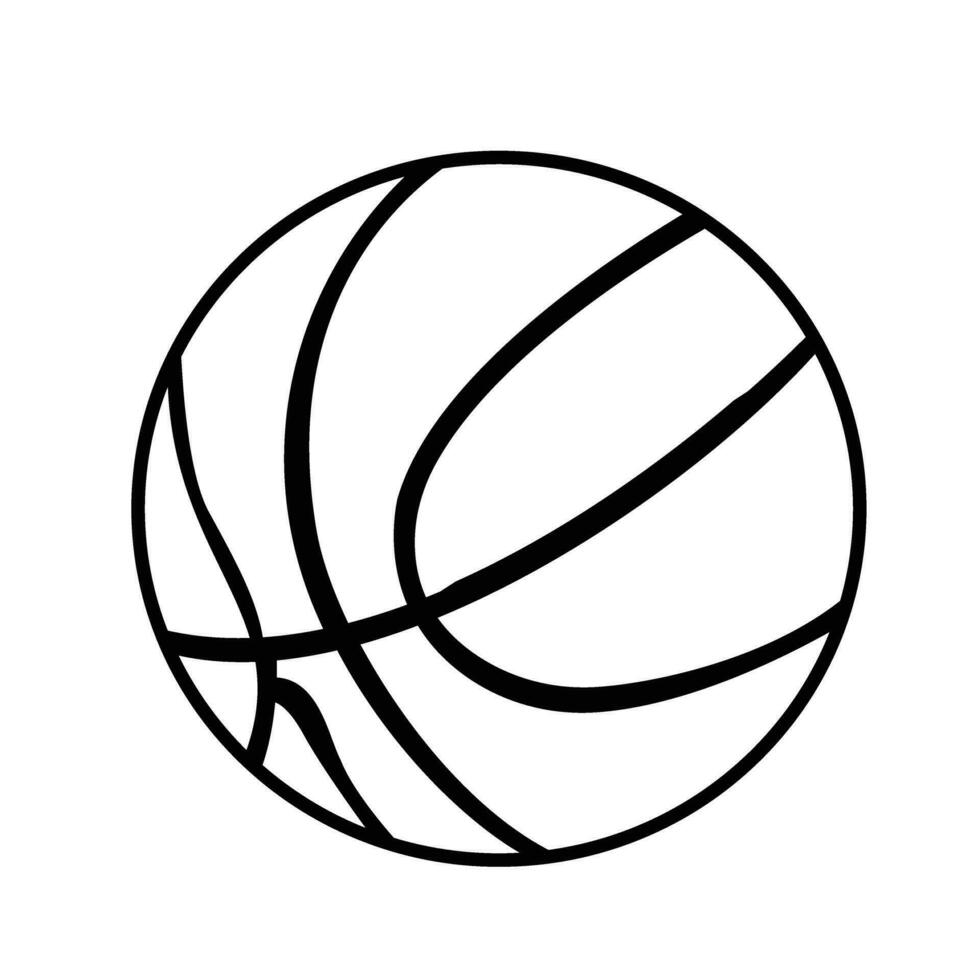 Basketball icon free download.basketball outline free download vector