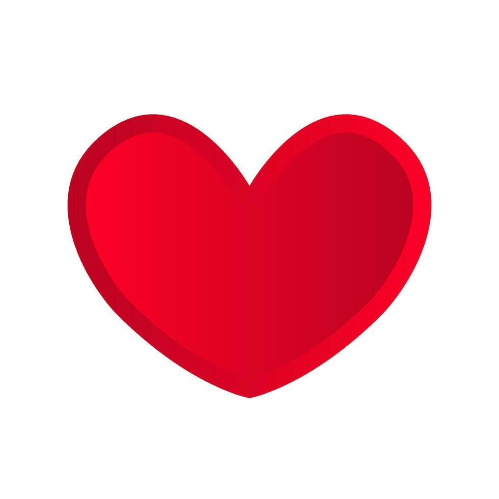 Heart icon on a white background. Vector. vector